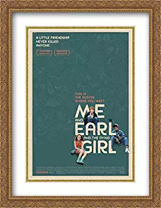 Me and Earl and The Dying Girl 28x36 Double Matted Large Large Gold Ornate Framed Movie Poster Art Print