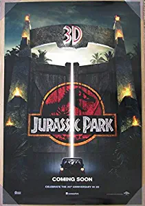 JURASSIC PARK 3D MOVIE POSTER 2 Sided ORIGINAL INTL 27x40