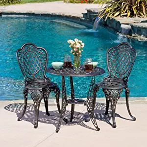 Modena 3pcs Outdoor Cast Aluminum Bistro Set