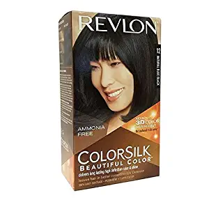 Revlon Colorsilk Beautiful Color, Natural Blue Black [12] 1 ea (Pack of 4)