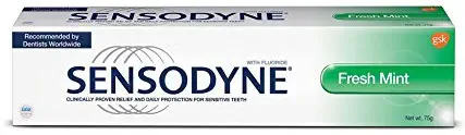 4 Pieces Sensodyne Fresh Mint Toothpaste 130gm