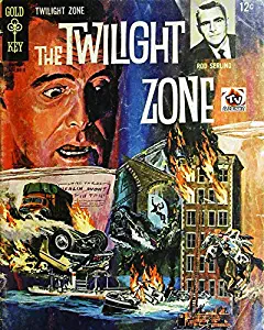 Erthstore 16x20 inch Fine Art Poster of Rod Serling as Narrator/Himself - Host in The Twilight Zone Comic Book Art