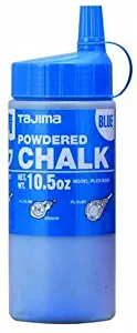 TAJIMA Micro Chalk - Blue 10.5 oz (300g) Ultra-Fine Snap-Line Chalk with Durable Bottle & Easy-Fill Nozzle - PLC2-B300