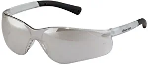 Crews BK319 BearKat 3 Polycarbonate Gray Lens Safety Glasses with Non-Slip Hybrid Black Temple Sleeve, 1 Pair