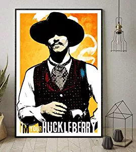 Doc Holliday Tombstone I'm Your Huckleberry Portrait Paper Poster No Frame (24 X 36)