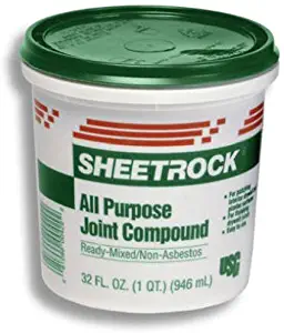 U S GYPSUM 380270072 U S Gypsum 380270 Quart Ready-To-Use Joint Compound, Off-White, 1.75 pt