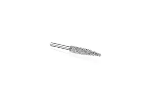 Kutzall Original Taper Burr, 1/8" Shaft (3.1mm) - Coarse, Tungsten Carbide Coating: 1/8" (3.1mm) Head Diameter x 7/8" (22.2mm) Head Length - T-18-E