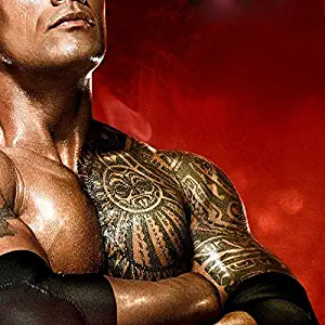 Leoars Extra Large Temporary Tattoo Similar the Rock Arm Chest Big Totem Body Tattoos Sticker for Men Women Makeup Waterproof Fake Tattoo, 2-Sheet