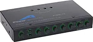 Power Acoustik PWM-19 Pre Amp Equalizer with Subwoofer Gain Control and Four Way Fader, Standard Packaging,BLACK