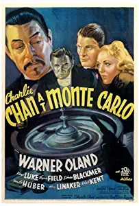 Charlie Chan At Monte Carlo Movie Poster (27 x 40 Inches - 69cm x 102cm) (1937) -(Warner Oland)(Keye Luke)(Virginia Field)(Sidney Blackmer)(Harold Huber Kay Linaker)(Robert Kent)