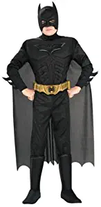 Rubie's Batman: The Dark Knight Trilogy Child's Deluxe Muscle Chest Batman Costume, Medium