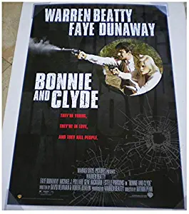 Bonnie and Clyde Movie Poster 1 Sided Original 27x40 Warren Beatty Faye DUNAWAY