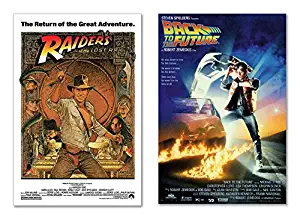 Raiders Of The Lost Ark & Back To The Future - 80's Favorites Movie Poster Set (Size: 27" x 40")