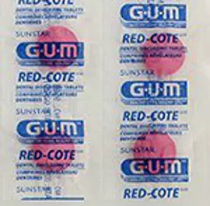 GUM Red-Cote Disclosing Plaque Tablets- Cherry Flavor (40 tablets)