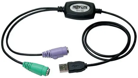 Tripp Lite USB to PS/2 Adapter - Keyboard and Mouse (B015-000)