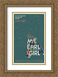 Me and Earl and The Dying Girl 18x24 Double Matted Gold Ornate Framed Movie Poster Art Print