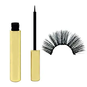 vmree Magnetic Liquid Eyeliner - Three magnetic False Eyelashes Hair No Glue Needed Waterproof Sweat-proof Fast Drying Lasting Cosmetic (I)