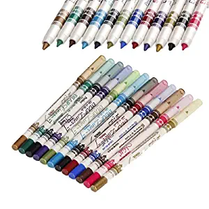 12 Colors M.n. Waterproof Glitter Eyeliner Eyeshadow Lip Pencil Pen Cosmetic Makeup 10006435 by 287 Shop