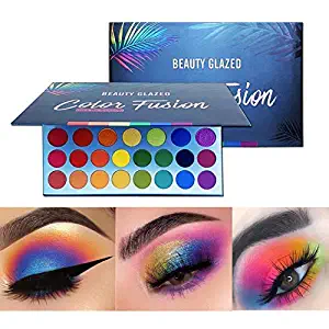 Beauty Glazed High Pigmented Makeup Palette Easy to Blend Color Fusion 39 Shades Metallic and Shimmers Eyeshadow Sweatproof and Waterproof Eye Shadows