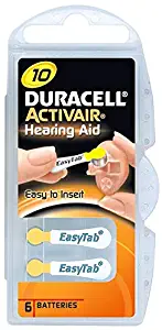 Duracell Hearing Aid Batteries Size 10 pack 60 batteries