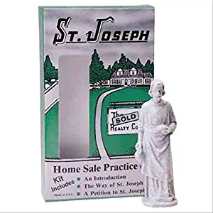 Design Toscano St. Joseph Home Sale Statue Kit, 3 Inch, Plastic, Antique Stone