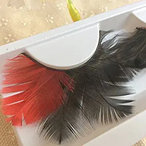 Dorisue Eyelashes Red Berry With Black Crossover Classical Feather eyelashes Extra extension Black and Red Color