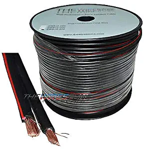 The Wires Zone TWZ True 10 Gauge PVC Super Flex Speaker Wire for Home/Car Audio, Black