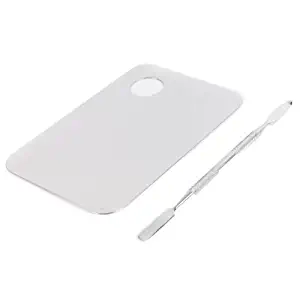 Vip Beauty Shop Professional 316L Pro Stainless Steel Cosmetic Makeup Palette Spatula Design Tool (148x100MM)