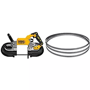 DEWALT DCS374B 20V Max Deep Cut Band Saw (Tool Only) with DEWALT DW3983 .020-by-44-7/8-Inch 18 TPI Portable Band Saw Blade, 3-Pack