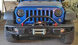 Rock Hard 4x4 Grille Guard and Light Mount Hoop for 10A/Hardrock/Recon Edition Jeep Wrangler JK 2/4DR 2007-2018