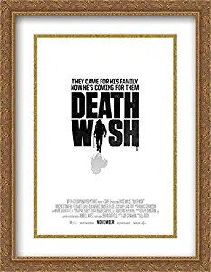 Death Wish 28x36 Double Matted Large Large Gold Ornate Framed Movie Poster Art Print