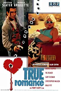 True Romance Movie Poster (27 x 40 Inches - 69cm x 102cm) (1993) German Style B -(Maria Pitillo)(Gregory Sporleder)(Kevin Corrigan)(Michael Beach)(Frank Adonis)(Victor Argo)