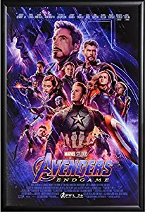 Avengers Endgame Movie Poster, US Regular Version, Framed (Black)