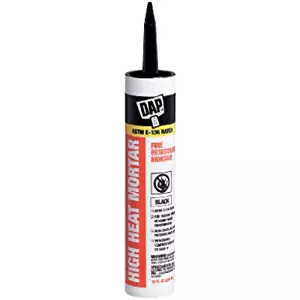 Dap 18854 High Heat Mortar Raw Building Material, Black