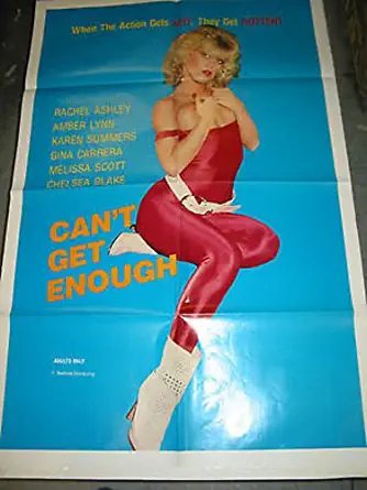 CAN'T GET ENOUGH / ORIGINAL U.S. ONE-SHEET MOVIE POSTER (ADULT; AMBER LYNN)