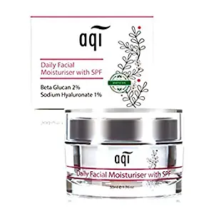 AQI Face Cream & Neck Cream with Sodium Hyaluronate, Omega 6 & Beta Glucan | Daily Facial Moisturizer | for Sensitive, Dry & Irritated Skin for Women & Men - 1.7 fl oz