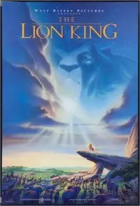 Disney's The Lion King - 18"X27" Original Promo Movie Poster Half Sheet - Rare 1994