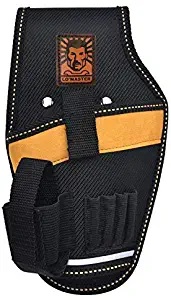 LO'MASTER Heavy-Duty Drill Holster with Adjustable Waist, Tool Belts for Fixing 4 Commonly Used Screwdrivers and Power Drills, The Tool Belt Bag with a Spare Battery