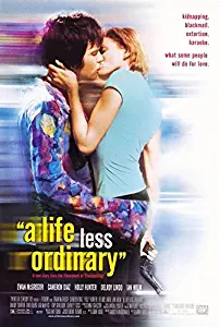 A LIFE LESS ORDINARY MOVIE POSTER 1 Sided ORIGINAL 27x40 EWAN MCGREGOR CAMERON DIAZ