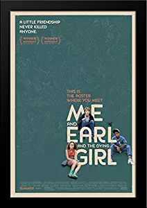 Me and Earl and The Dying Girl 28x36 Large Black Wood Framed Movie Poster Art Print