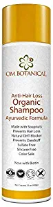 ORGANIC SHAMPOO for Men & Women | Sulfate Free with All Natural Ayurvedic Ingredients Soapnuts, Shikakai, Neem, Tulsi, Fenugreek, Argan Oil | Color Safe Anti Dandruff Hair Loss Prevention pH Balanced