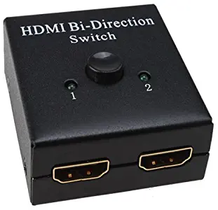 2x1 HDMI Switch, 1x2 HDMI Splitter, AGPtek HDMI Bi-direction 1080P 3D full HDCP passthrough Splitter -Switcher A-B AB A/B