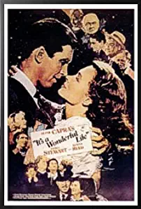 It's A Wonderful Life - Embrace Group Movie  27x40 Black Wood Framed Poster Art Print Classic