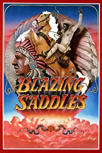 BLAZING SADDLES movie poster INDIAN HEADDRESS comedy 24X36 (reproduction, not an original)