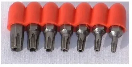 7 Pc. Torx Driver Security Bit Set T-10 to T-40