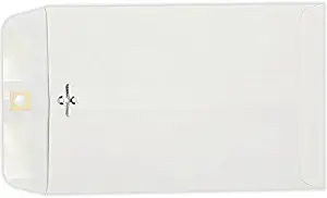 6 x 9 Clasp Envelopes - 28lb. Bright White (50 Qty) | Perfect for Mailing, Filing, or Handing Out | 28lb Paper | 1602-50