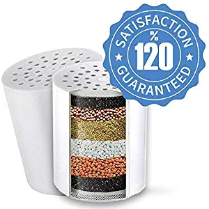 CaptainEco Certified MultiStage Cartridge Replacement for Shower Filter, Longest Lasting, Blocks Chlorine Toxins Metals, Fits All the Similar Shower Filters like AquaBliss AquaHomeGroup Hompal and etc