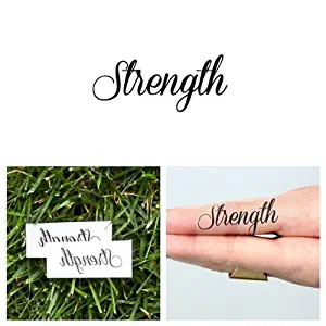 Tattify Strength Temporary Tattoo - Lift Me Not (Set of 2) - Other Styles Available - Fashionable Temporary Tattoos