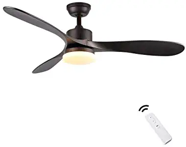 Smart Ceiling Fan with Lighting - LED Light Black Indoor Ceiling Fan,52" WiFi Smart Fan Work with Amazon Alexa or Google Assistant by Ankee