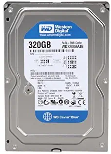 WD Blue 320 GB Desktop Hard Drive: 3.5 Inch, 7200 RPM, PATA, 8 MB Cache - WD3200AAJB